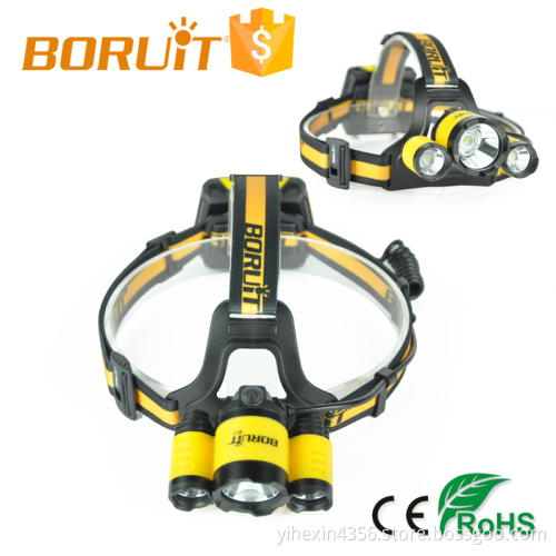 Boruit High Power B17 Zoomable LED Headlamp Cree L2 4*AA Battery Power Supply